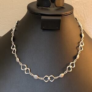 NWT Nine West Vintage America Collection Silver Tone Nickel Free Chain Necklace